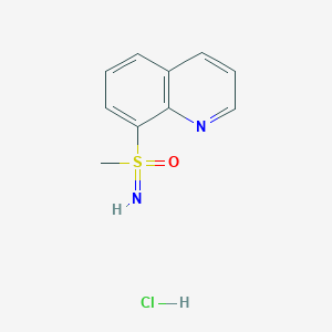 molecular formula C10H11ClN2OS B2581342 Imino(methyl)(quinolin-8-yl)-lambda6-sulfanone hydrochloride CAS No. 2287309-88-8