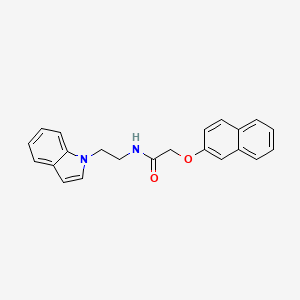 molecular formula C22H20N2O2 B2581498 N-[2-(1H-indol-1-yl)ethyl]-2-(naphthalen-2-yloxy)acetamide CAS No. 689263-26-1