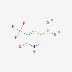molecular formula C6H5BF3NO3 B2581540 [6-hydroxy-5-(trifluoromethyl)pyridin-3-yl]boronic acid CAS No. 2377227-41-1