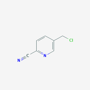 molecular formula C7H5ClN2 B025816 5-(Chloromethyl)pyridine-2-carbonitrile CAS No. 105954-37-8