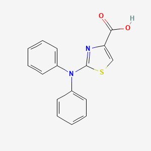 molecular formula C16H12N2O2S B2581653 2-(Diphenylamino)-1,3-thiazole-4-carboxylic acid CAS No. 937601-81-5