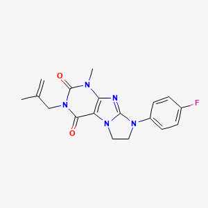 8-(4-fluorophenyl)-1-methyl-3-(2-methylallyl)-7,8-dihydro-1H-imidazo[2,1-f]purine-2,4(3H,6H)-dione