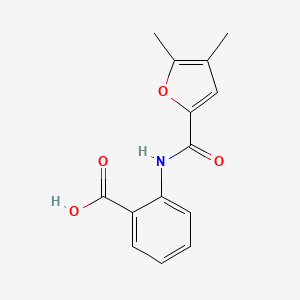molecular formula C14H13NO4 B2581735 2-[(4,5-Dimethyl-furan-2-carbonyl)-amino]-benzoic acid CAS No. 412938-26-2