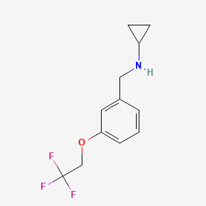 Cyclopropyl[3-(2,2,2-trifluoroethoxy)benzyl]amine