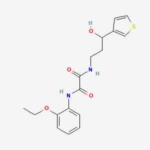 molecular formula C17H20N2O4S B2581763 N1-(2-ethoxyphenyl)-N2-(3-hydroxy-3-(thiophen-3-yl)propyl)oxalamide CAS No. 2034466-48-1