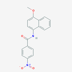 molecular formula C18H14N2O4 B2581786 N-(4-methoxynaphthalen-1-yl)-4-nitrobenzamide CAS No. 327038-87-9