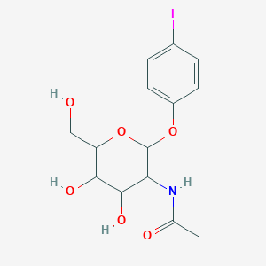 molecular formula C14H18INO6 B2581800 N-[4,5-dihydroxy-6-(hydroxymethyl)-2-(4-iodophenoxy)oxan-3-yl]acetamide CAS No. 1093406-81-5