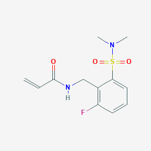 molecular formula C12H15FN2O3S B2581811 N-{[2-(dimethylsulfamoyl)-6-fluorophenyl]methyl}prop-2-enamide CAS No. 2411293-19-9