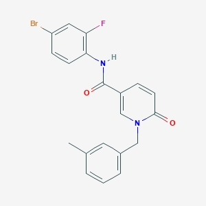 molecular formula C20H16BrFN2O2 B2581823 N-(4-bromo-2-fluorophenyl)-1-(3-methylbenzyl)-6-oxo-1,6-dihydropyridine-3-carboxamide CAS No. 899970-37-7