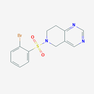 B2581885 6-((2-Bromophenyl)sulfonyl)-5,6,7,8-tetrahydropyrido[4,3-d]pyrimidine CAS No. 1797085-66-5