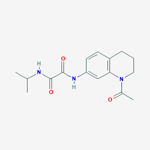 molecular formula C16H21N3O3 B2581907 N1-(1-acetyl-1,2,3,4-tetrahydroquinolin-7-yl)-N2-isopropyloxalamide CAS No. 898439-68-4