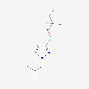 molecular formula C12H22N2O B2581935 3-(sec-butoxymethyl)-1-isobutyl-1H-pyrazole CAS No. 1856083-82-3