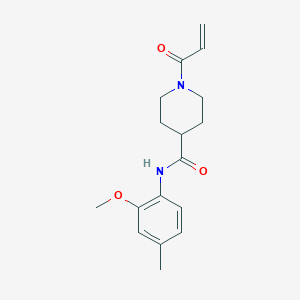 molecular formula C17H22N2O3 B2581955 N-(2-Methoxy-4-methylphenyl)-1-prop-2-enoylpiperidine-4-carboxamide CAS No. 2361745-43-7