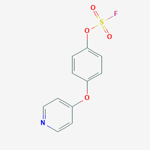 molecular formula C11H8FNO4S B2581973 4-(4-Fluorosulfonyloxyphenoxy)pyridine CAS No. 2411262-54-7