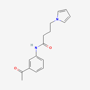 B2581974 N-(3-acetylphenyl)-4-(1H-pyrrol-1-yl)butanamide CAS No. 1251632-98-0