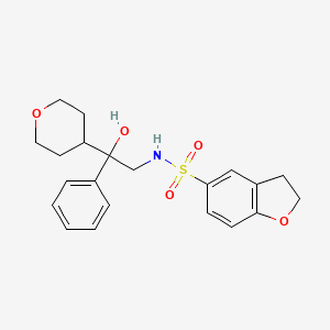 molecular formula C21H25NO5S B2582033 N-[2-hydroxy-2-(oxan-4-yl)-2-phenylethyl]-2,3-dihydro-1-benzofuran-5-sulfonamide CAS No. 2034258-85-8