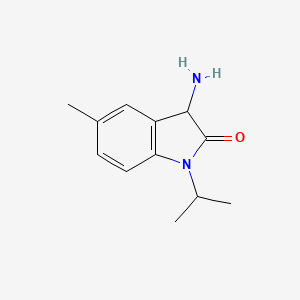 molecular formula C12H16N2O B2582046 3-Amino-1-isopropyl-5-methylindolin-2-one CAS No. 1214054-27-9