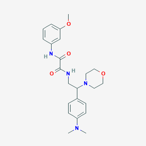 molecular formula C23H30N4O4 B2582088 N-{2-[4-(dimethylamino)phenyl]-2-(morpholin-4-yl)ethyl}-N'-(3-methoxyphenyl)ethanediamide CAS No. 899957-15-4