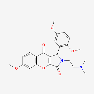 1-(2,5-Dimethoxyphenyl)-2-(2-(dimethylamino)ethyl)-6-methoxy-1,2-dihydrochromeno[2,3-c]pyrrole-3,9-dione
