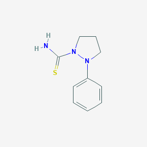 molecular formula C10H13N3S B258211 2-Phenylpyrazolidine-1-carbothioamide 
