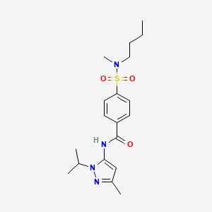 4-(N-butyl-N-methylsulfamoyl)-N-(1-isopropyl-3-methyl-1H-pyrazol-5-yl)benzamide