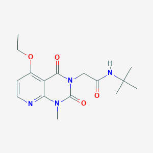 N-(tert-butyl)-2-(5-ethoxy-1-methyl-2,4-dioxo-1,2-dihydropyrido[2,3-d]pyrimidin-3(4H)-yl)acetamide