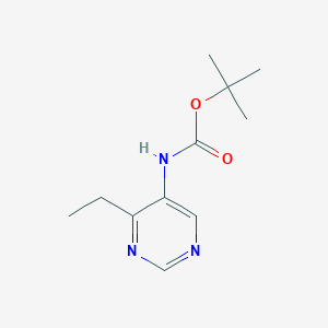 molecular formula C11H17N3O2 B2582129 Tert-butyl (4-ethylpyrimidin-5-yl)carbamate CAS No. 2411636-99-0