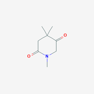 molecular formula C8H13NO2 B2582176 1,4,4-Trimethylpiperidine-2,5-dione CAS No. 2377033-55-9