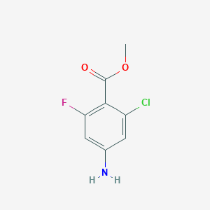 B2582222 Methyl 4-amino-2-chloro-6-fluorobenzoate CAS No. 1365993-10-7