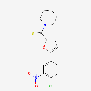 B2582474 (5-(4-Chloro-3-nitrophenyl)furan-2-yl)(piperidin-1-yl)methanethione CAS No. 330951-34-3