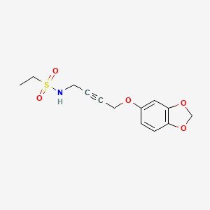 N-(4-(benzo[d][1,3]dioxol-5-yloxy)but-2-yn-1-yl)ethanesulfonamide