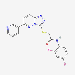 N-(2,4-difluorophenyl)-2-[(6-pyridin-3-yl-[1,2,4]triazolo[4,3-b]pyridazin-3-yl)sulfanyl]acetamide