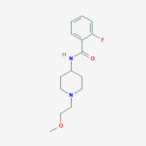 2-fluoro-N-(1-(2-methoxyethyl)piperidin-4-yl)benzamide