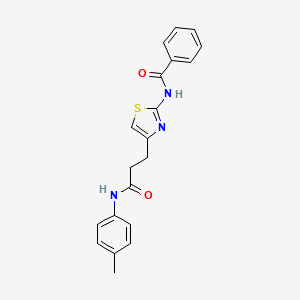 N-(4-(3-oxo-3-(p-tolylamino)propyl)thiazol-2-yl)benzamide
