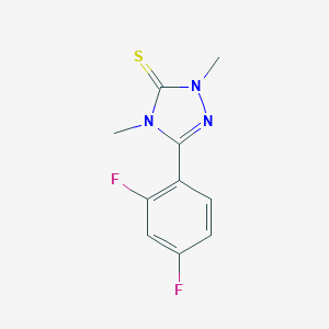 3H-1,2,4-Triazole-3-thione, 2,4-dihydro-5-(2,4-difluorophenyl)-2,4-dimethyl-