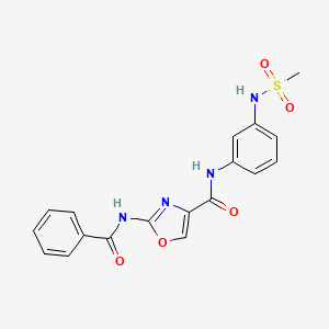 2-benzamido-N-(3-(methylsulfonamido)phenyl)oxazole-4-carboxamide