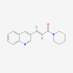(E)-1-piperidino-3-(3-quinolinyl)-2-propen-1-one