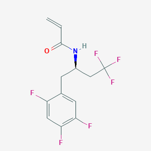 N-[(2R)-4,4,4-Trifluoro-1-(2,4,5-trifluorophenyl)butan-2-yl]prop-2-enamide
