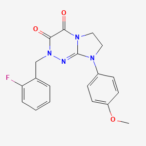 2-(2-fluorobenzyl)-8-(4-methoxyphenyl)-7,8-dihydroimidazo[2,1-c][1,2,4]triazine-3,4(2H,6H)-dione