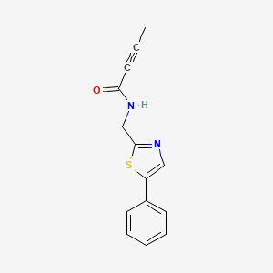 N-[(5-Phenyl-1,3-thiazol-2-yl)methyl]but-2-ynamide