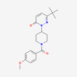 6-Tert-butyl-2-[1-(4-methoxybenzoyl)piperidin-4-yl]pyridazin-3-one