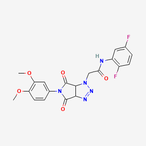 N-(2,5-difluorophenyl)-2-(5-(3,4-dimethoxyphenyl)-4,6-dioxo-4,5,6,6a-tetrahydropyrrolo[3,4-d][1,2,3]triazol-1(3aH)-yl)acetamide