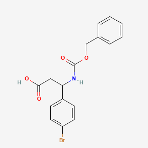 3-{[(Benzyloxy)carbonyl]amino}-3-(4-bromophenyl)propanoic acid