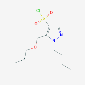1-butyl-5-(propoxymethyl)-1H-pyrazole-4-sulfonyl chloride