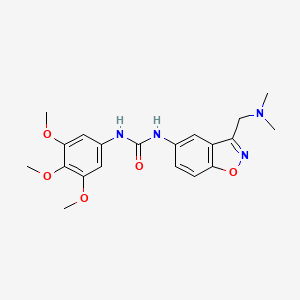 molecular formula C20H24N4O5 B2582650 3-{3-[(Dimethylamino)methyl]-1,2-benzoxazol-5-yl}-1-(3,4,5-trimethoxyphenyl)urea CAS No. 2380040-18-4