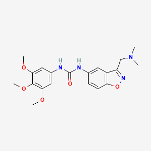 1-[3-[(Dimethylamino)methyl]-1,2-benzoxazol-5-yl]-3-(3,4,5-trimethoxyphenyl)urea