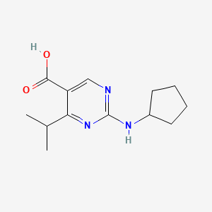 2-(Cyclopentylamino)-4-isopropylpyrimidine-5-carboxylic acid