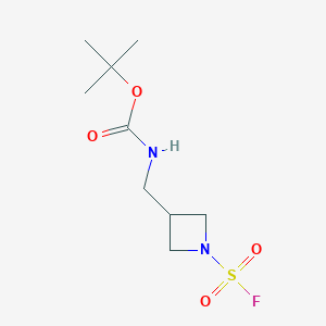 Tert-butyl N-[(1-fluorosulfonylazetidin-3-yl)methyl]carbamate