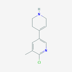 2-Chloro-3-methyl-5-(1,2,3,6-tetrahydropyridin-4-yl)pyridine
