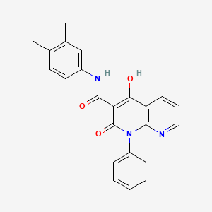 N-(3,4-dimethylphenyl)-4-hydroxy-2-oxo-1-phenyl-1,2-dihydro-1,8-naphthyridine-3-carboxamide